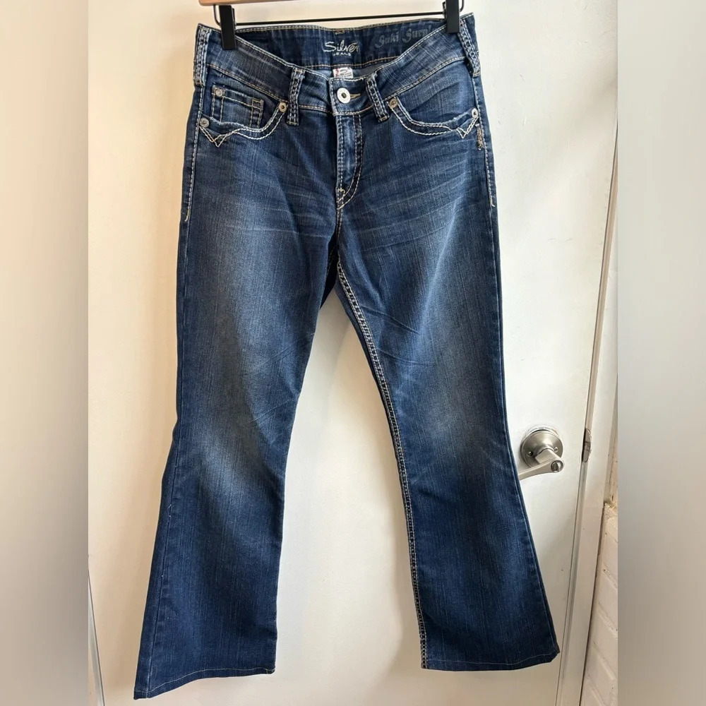 Silver Jeans Y2K Suki‎ Surplus Flare Jeans 29 vintage layered edgy boho festival